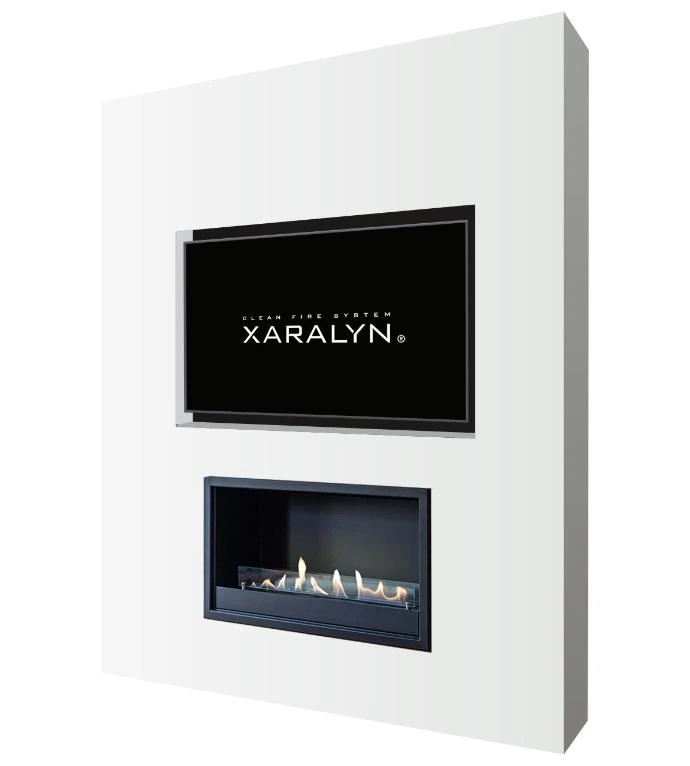 Cinewall met bio-ethanol haard
