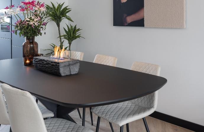 tafelbrander veilig vuur op tafel met een tafelhaard