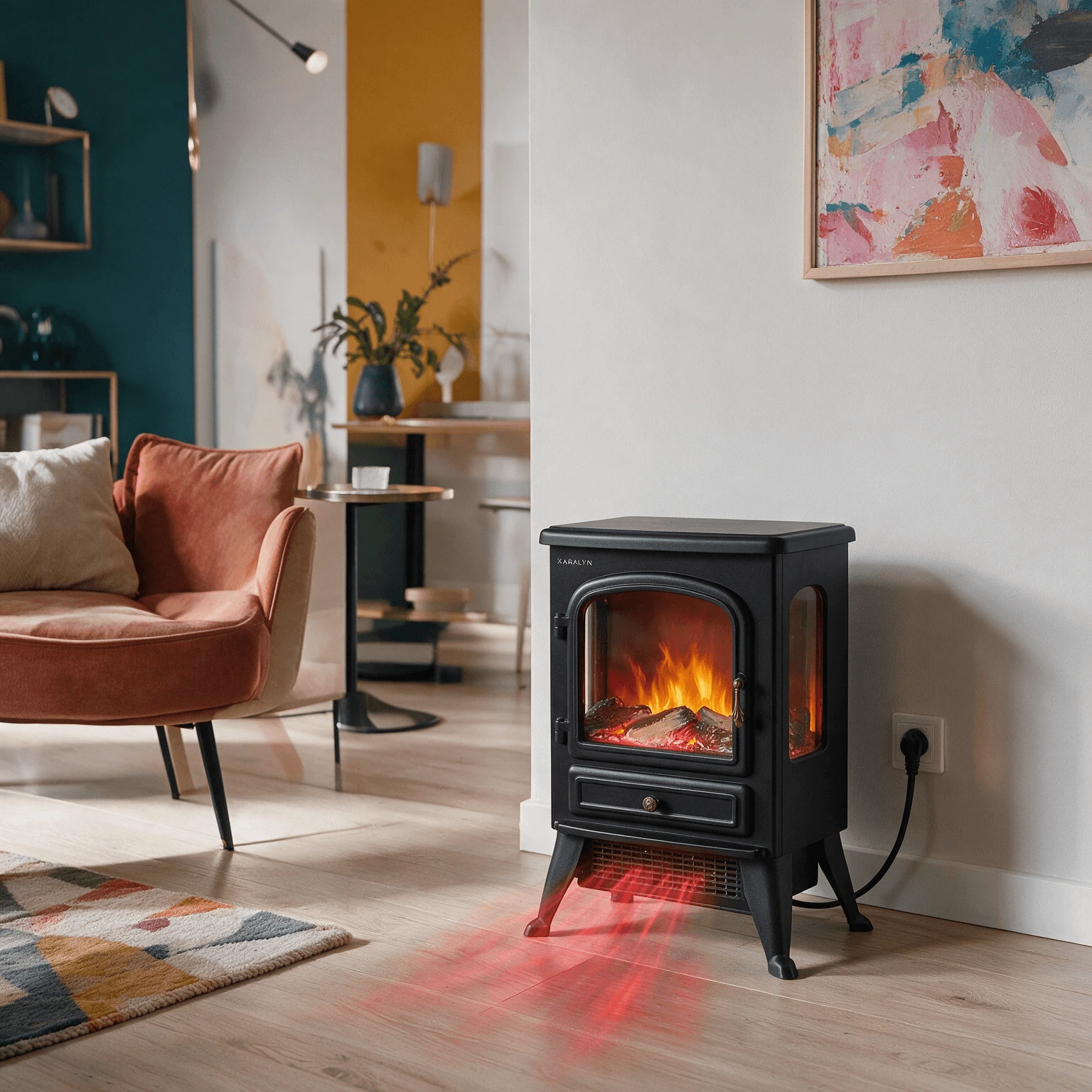 Cozy elektrische verwarming en haard in 1