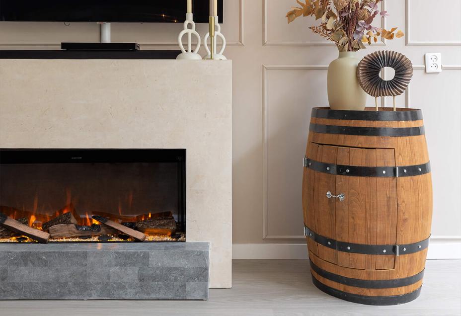 Xaralyn marmeren schouw met elektrische haard Xaralyn marmeren schouw met elektrische haard