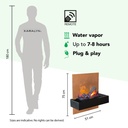 Quero elektrische wandhaard specificaties