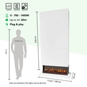 Disegno XL 3-zijdige elektrische LED wandhaard specificaties
