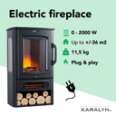 Stefanos electric fireplace