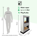 Lasize verrijdbare elektrische tunnelhaard - roomdivider specificaties
