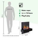Quero elektrische wandhaard specificaties