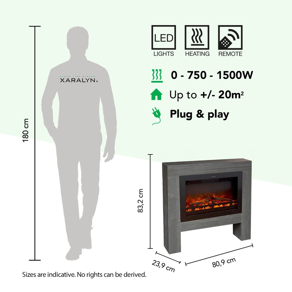 Bolea elektrische haard specificaties