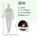 Orbit bio-ethanol wandhaard