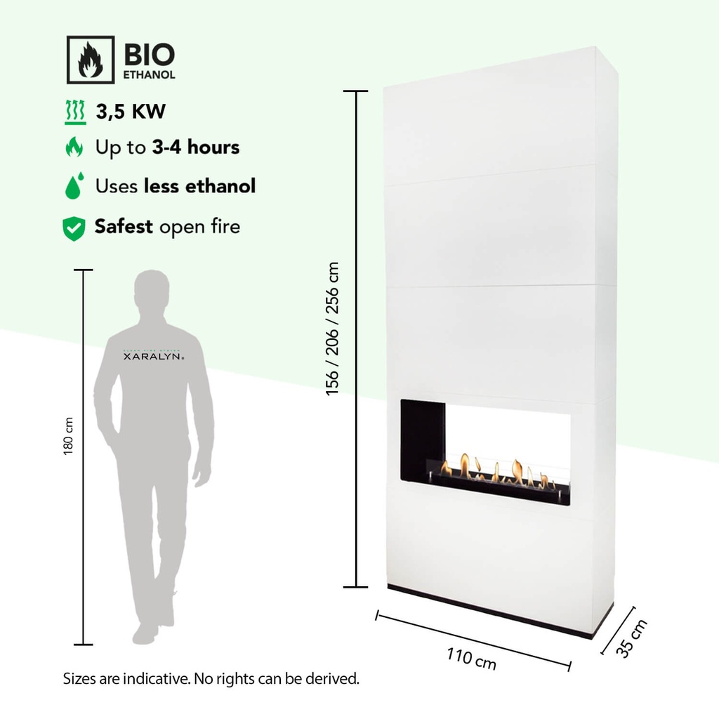 Ambiance bio-ethanol tunnelhaard specificaties