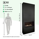 Ambiance bio-ethanol haard schaal