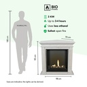 Cadiz Corner bio-ethanol schaal haard