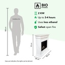 Flex bio-ethanol haard specificaties