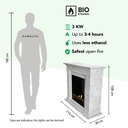 Kos bio-ethanol haard schaal