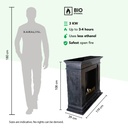 Kos bio-ethanol haard schaal