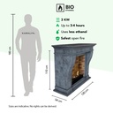 Kreta bio-ethanol haard schaal