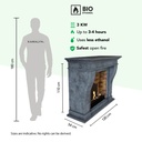 Kreta bio-ethanol haard schaal