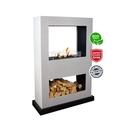 Lasize verrijdbare bio-ethanol tunnelhaard - roomdivider