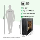 Nero bio-ethanol haard specificaties
