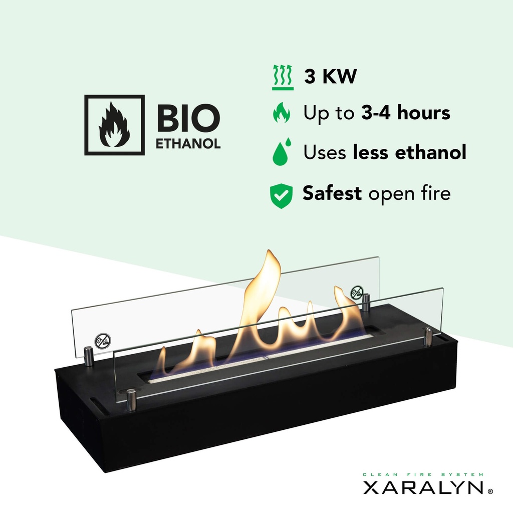 Bio-ethanol brander L met inbouwprofiel