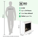 Serra bio-ethanol wandhaard specificaties