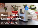 Lasize verrijdbare elektrische tunnelhaard - roomdivider