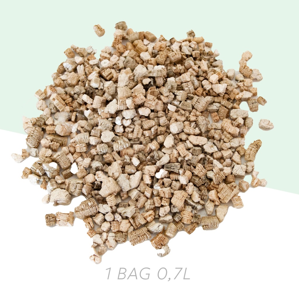 Gloeivlokken vermiculite naturel (0,7 liter)