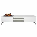 Moderne witte tv-kast met sfeerhaard.webp