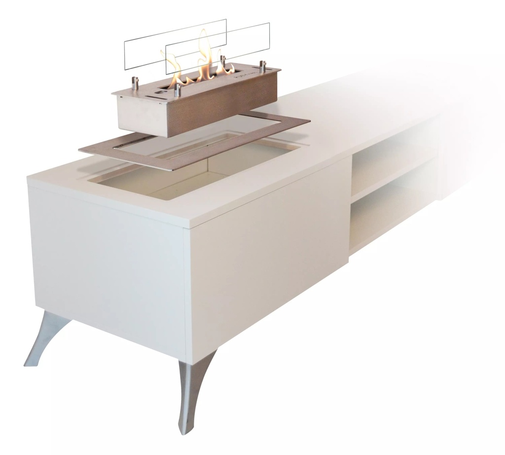 Elin tv-meubel met bio-ethanol haard