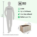 Jörne bio-ethanol wandhaard specificaties