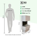 Nuoro bio-ethanol haard schaal
