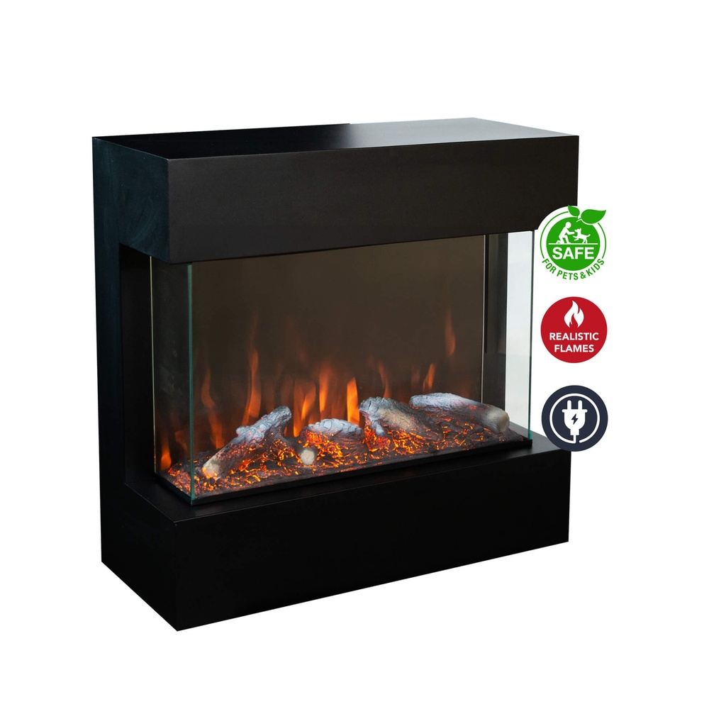 REFURBISHED | Castello 3-zijdige elektrische LED wandhaard