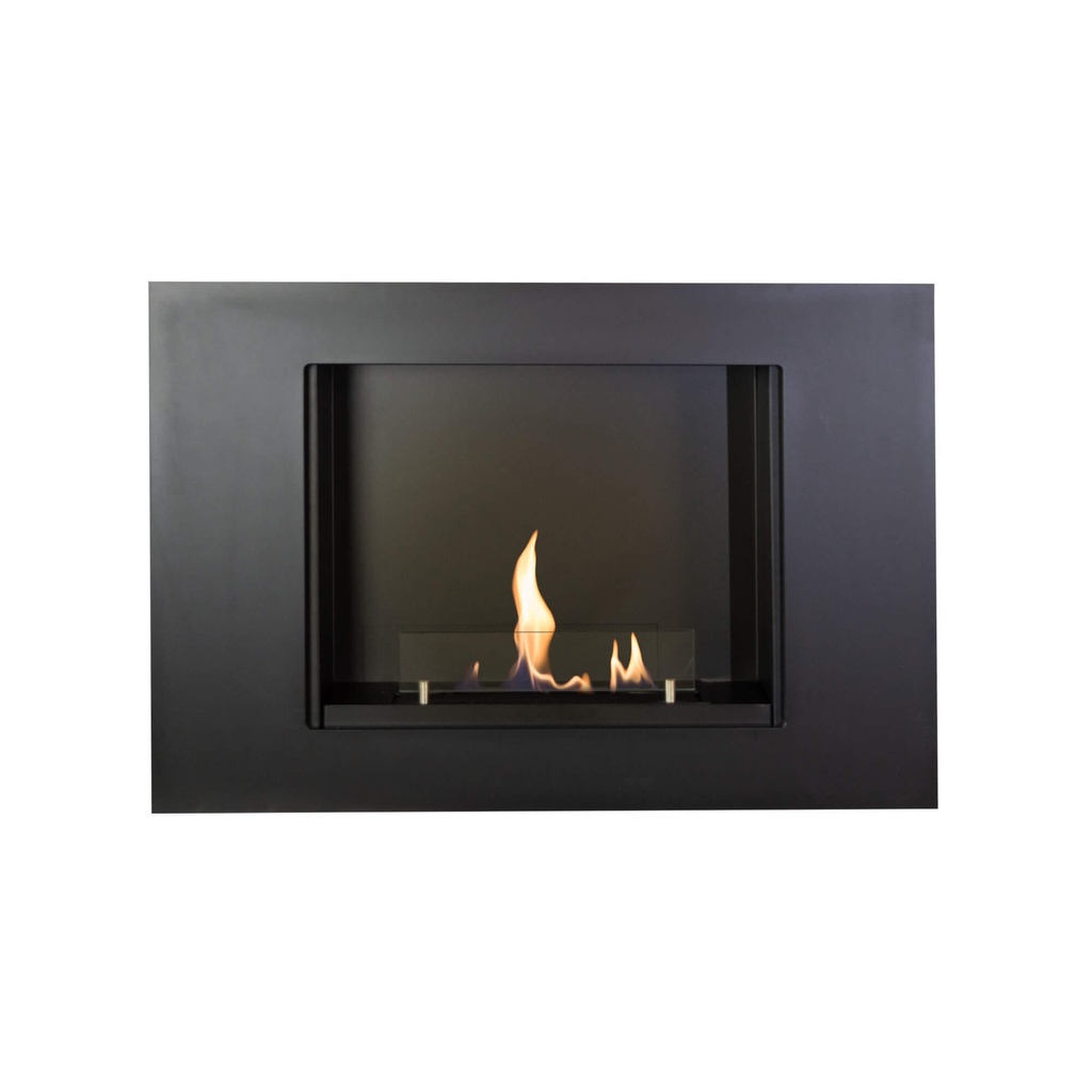 Goya bio-ethanol wall fireplace (Black RAL9005)