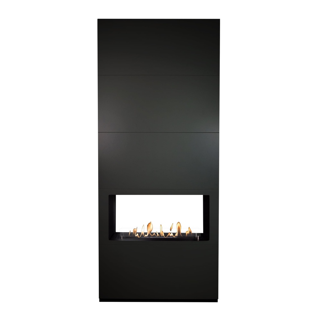 Ambiance bio-ethanol tunnelhaard (Zwart RAL9005)