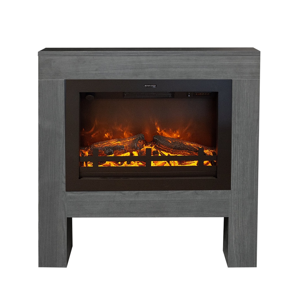 [8717853926761] Bolea electric fireplace (Black wood look)
