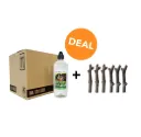 DEAL - Bioethanol CL100 (12X 1 Liter) + Keramikholz-Set (6-teilig)