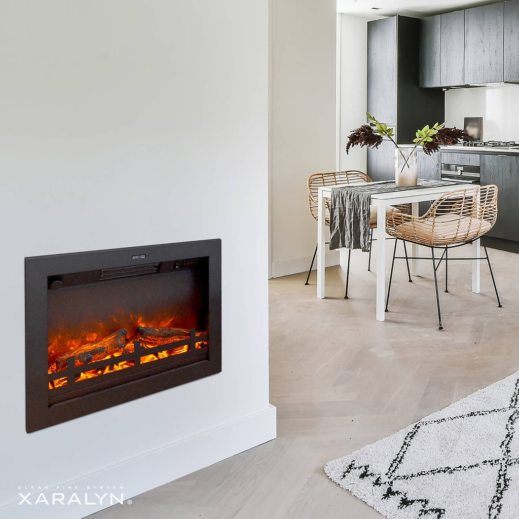 [8717853922138] Flandria electric LED built-in fireplace