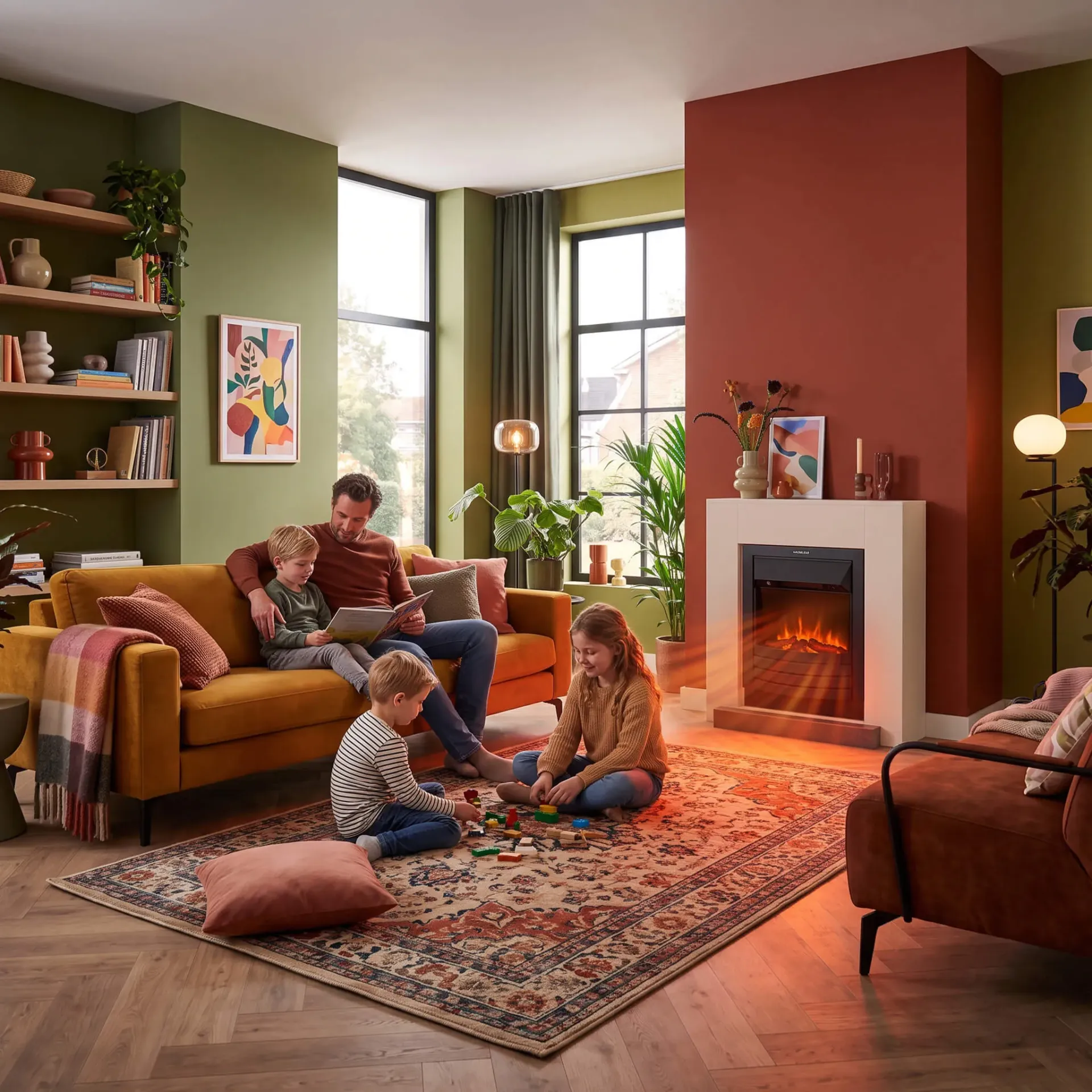 [8717853926990] Kalmar electric fireplace