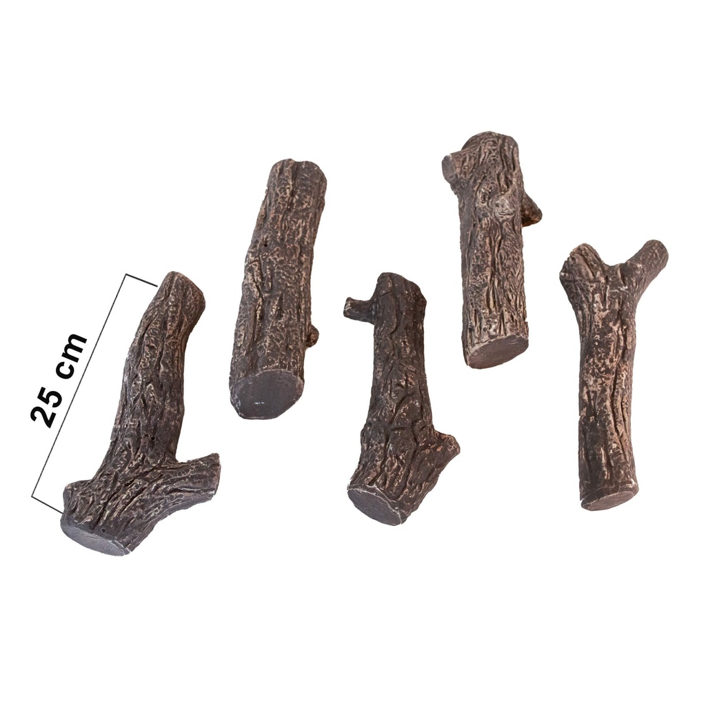 Ceramic log set (5-piece)