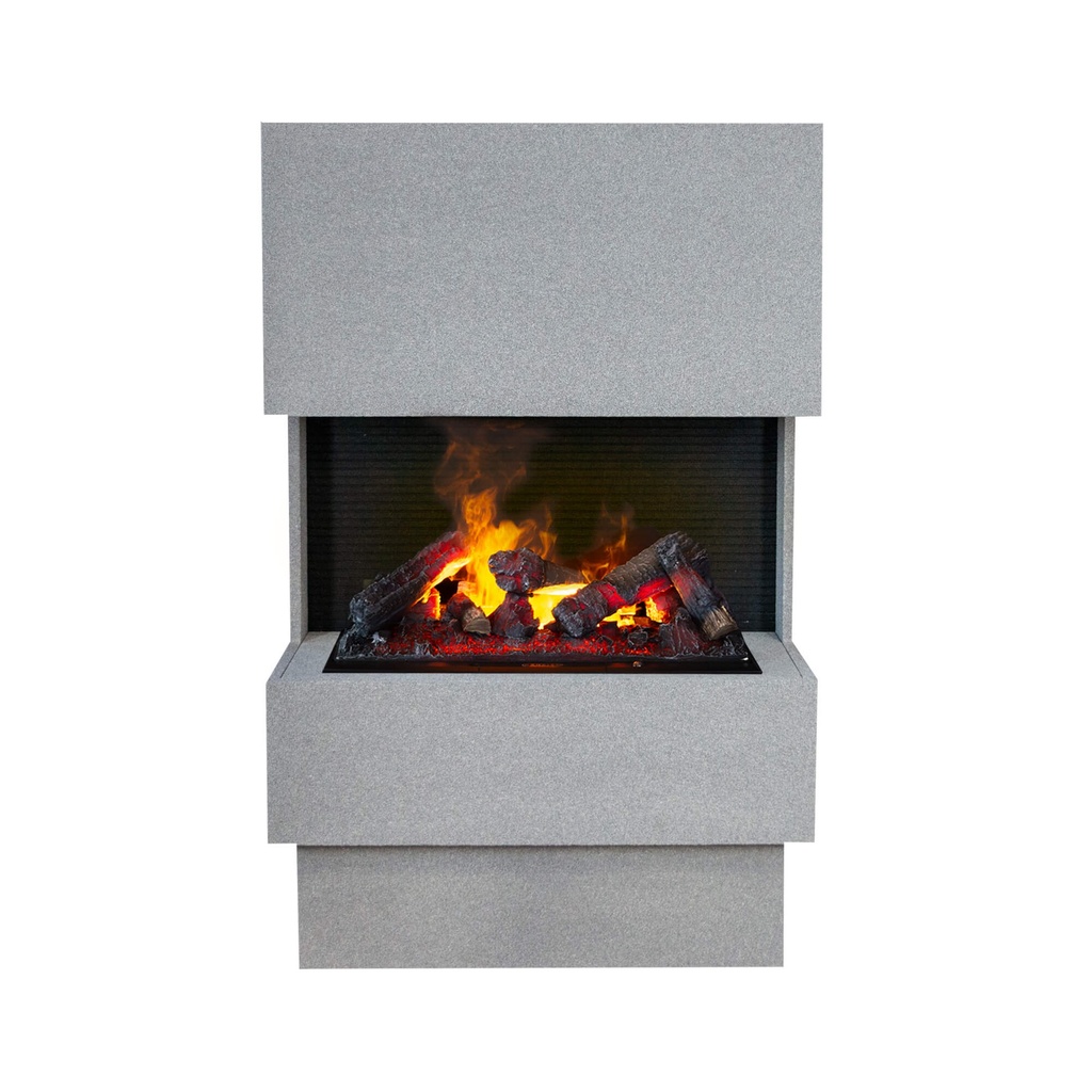 Nuoro electric or bio-ethanol fireplace