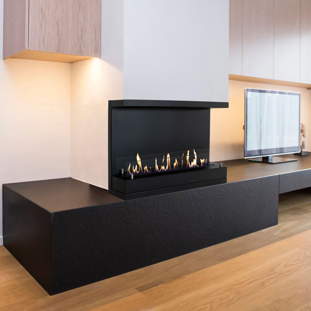 Built-in unit XL Panorama bioethanol fireplace