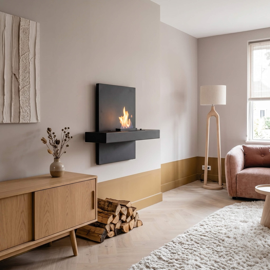 [8717853927133] Vela bioethanol wall-mounted fireplace