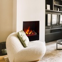 Built-in unit Cassette 600 with water vapour fireplace