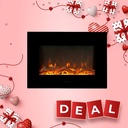 Varese electric LED wall fireplace