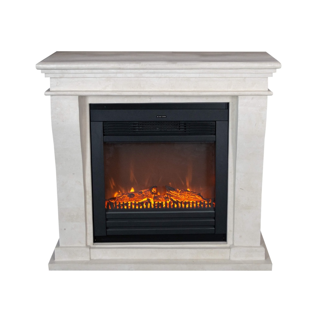 [8717853922329] Kreta Mini electric fireplace (Lucius, White stone)