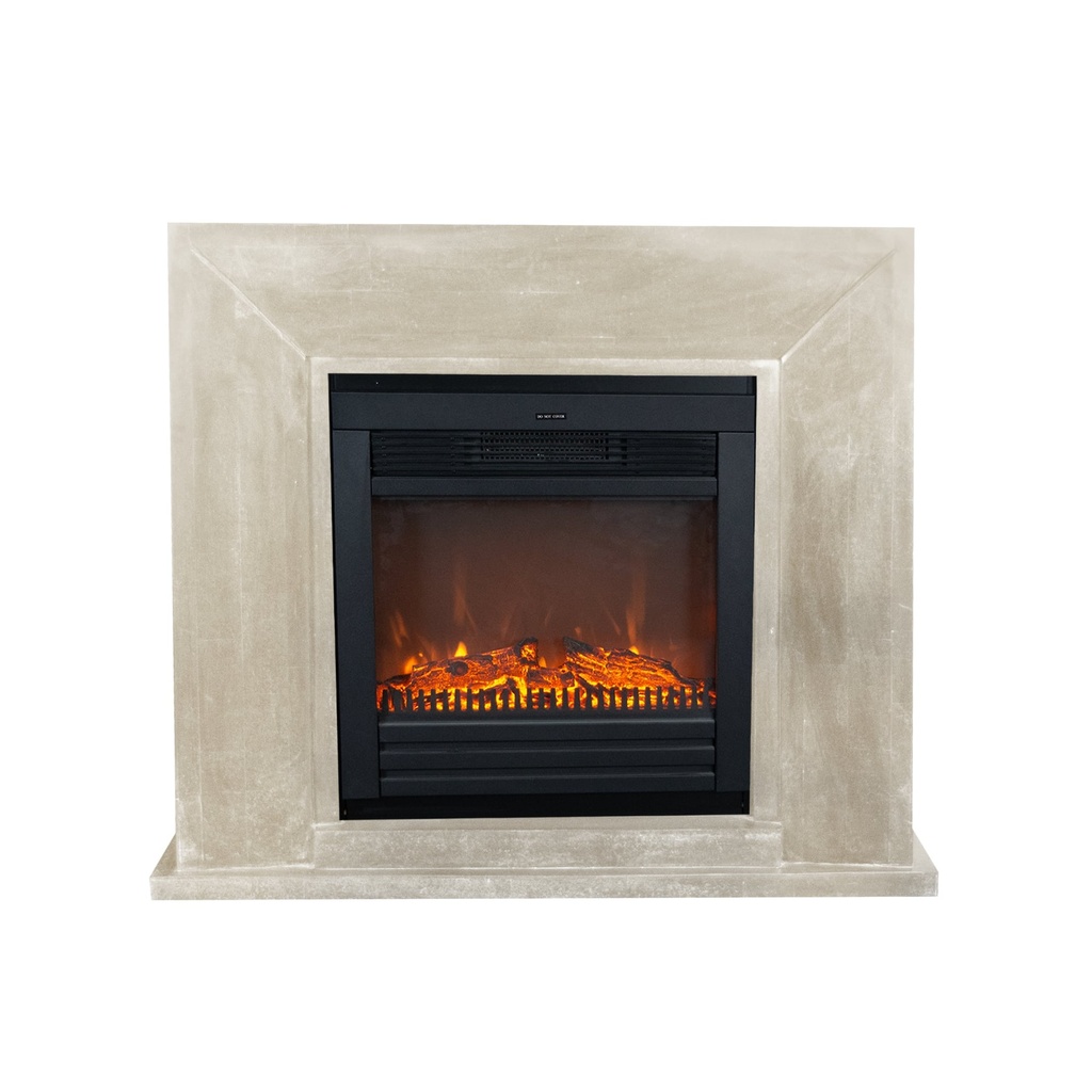 [8717853920424] Nero electric fireplace (Lucius, Polished white stone)