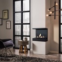 Built-in unit L Panorama bioethanol fireplace