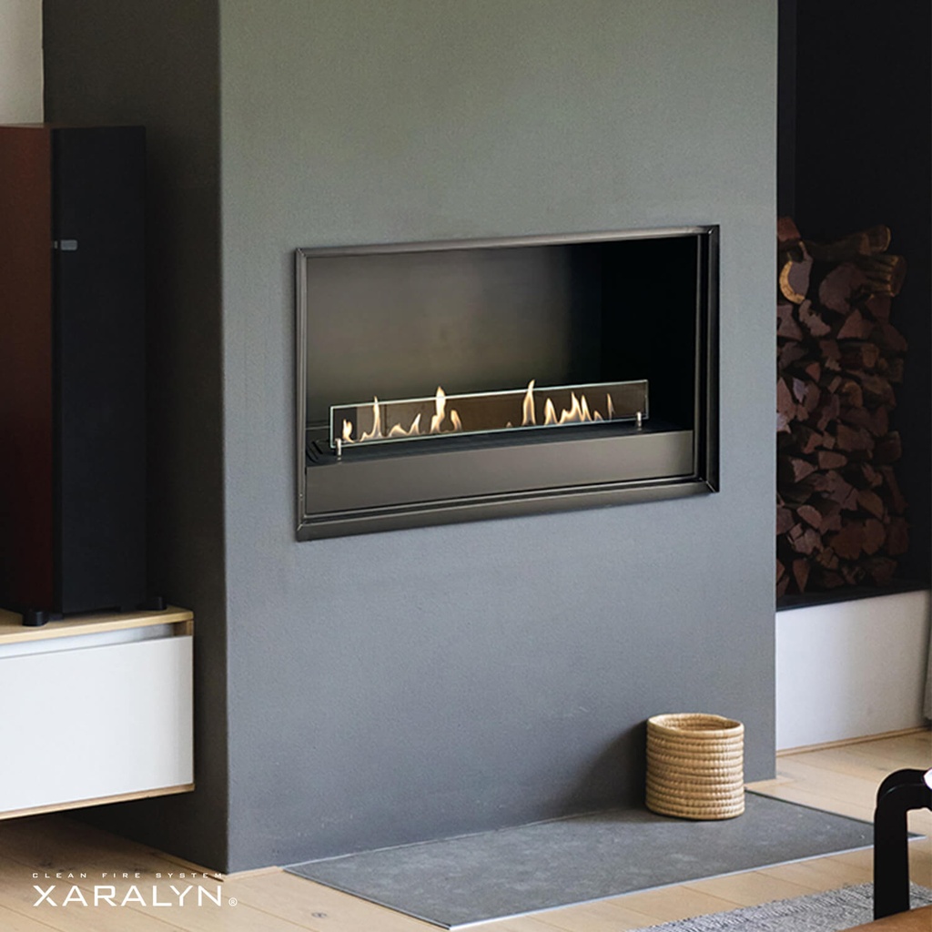 Built-in unit XL bioethanol fireplace