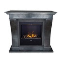 REFURBISHED | Kreta natural stone black polished fireplace