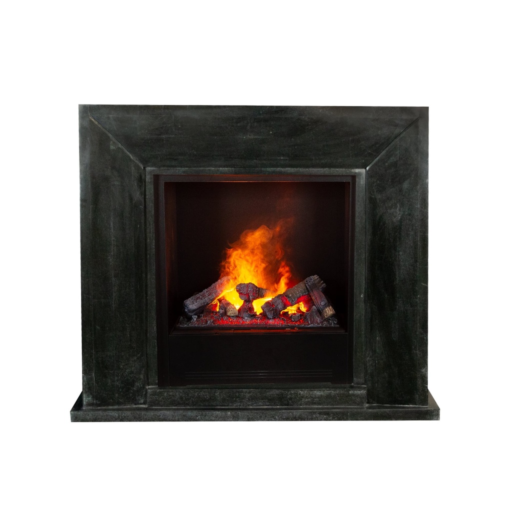 REFURBISHED | Nero natuursteen zwart gepolijste schouw