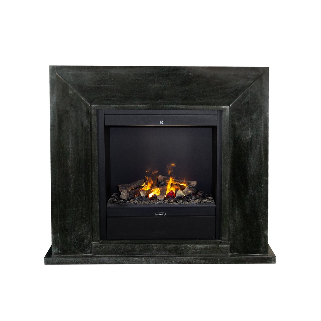REFURBISHED | Nero natuursteen zwart gepolijste schouw