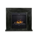 REFURBISHED | Nero natuursteen zwart gepolijste schouw